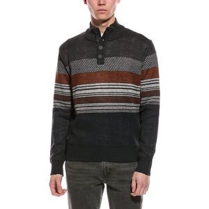 Point Zero Mens  Semi Fit Mock Neck Sweater